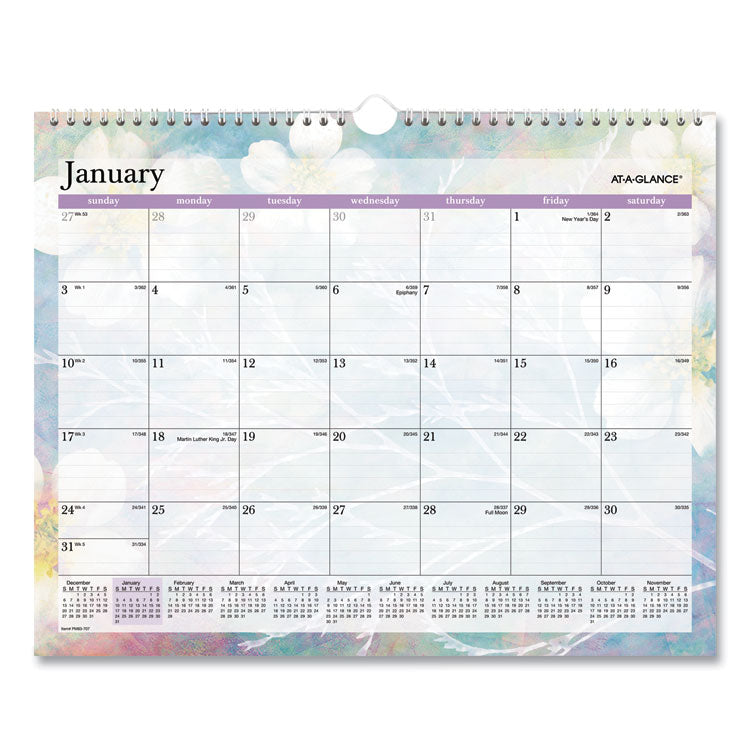 AT-A-GLANCE Dreams Monthly Wall Calendar, Seasonal Artwork, 15 x 12, Multicolor Sheets, 12-Month (Jan to Dec): 2026 (AAGPM83707) Each