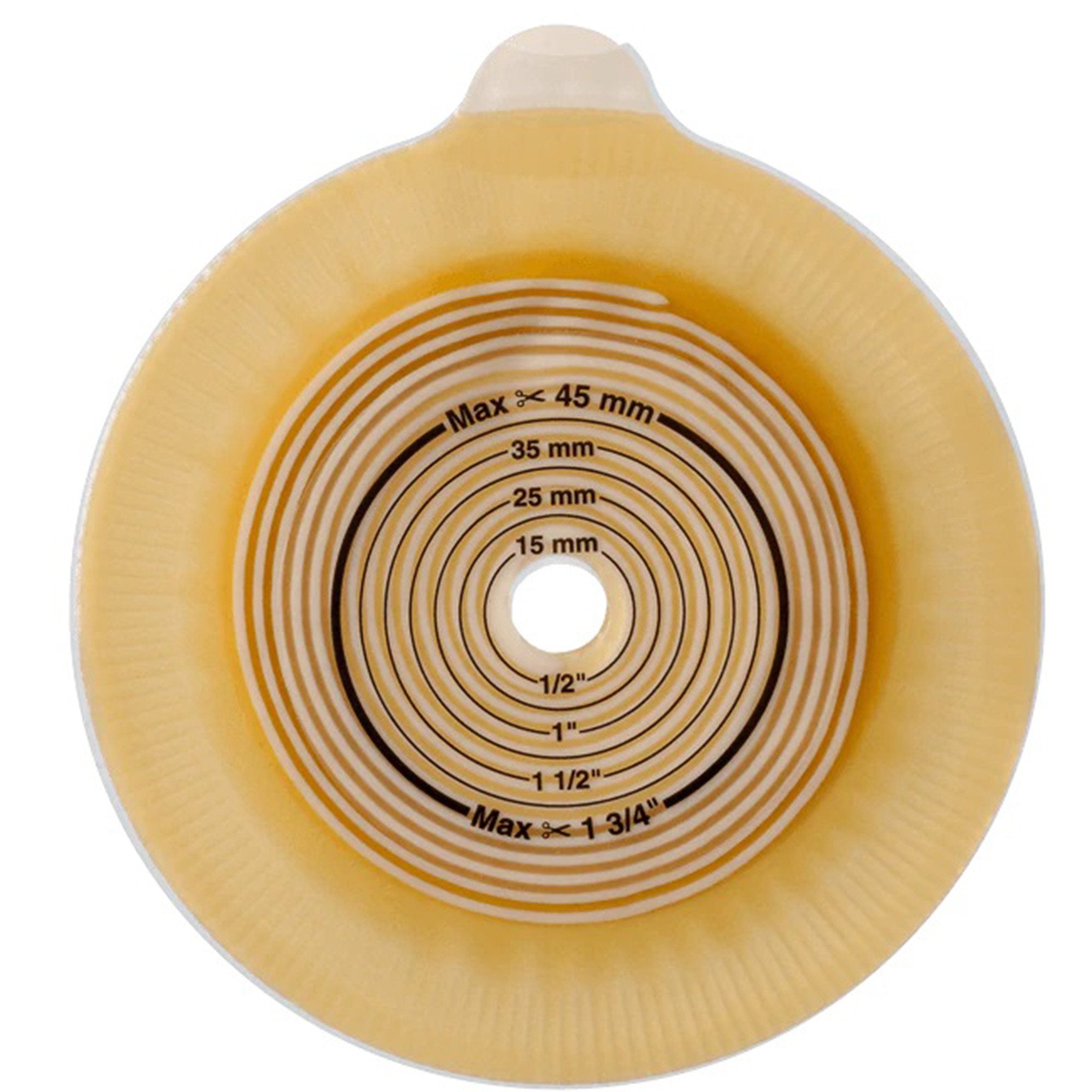 Assura2 Ostomy Barrier Trim to Fit, Extended Wear Silicone Based Adhesive 40 mm Flange Green Code System Synthetic Resin 3/8 to 1-3/8 Inch Opening (518898_BX) 5/BX