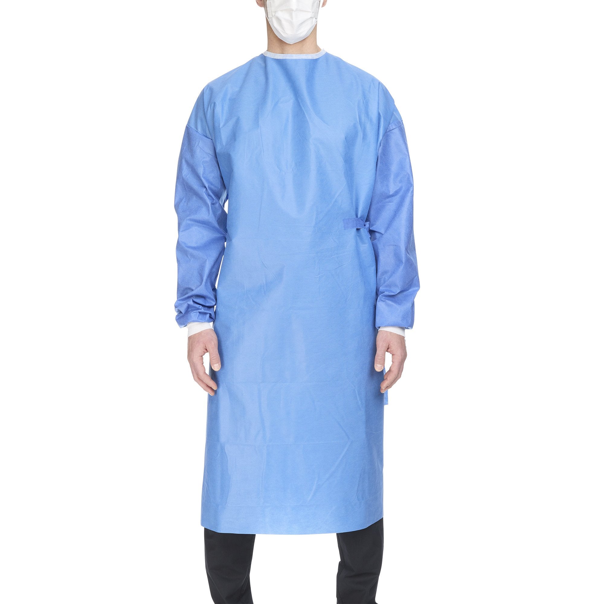 Astound Non-Reinforced Surgical Gown with Towel X-Large Blue Sterile AAMI Level 3 Disposable (273638_CS) 20/CS