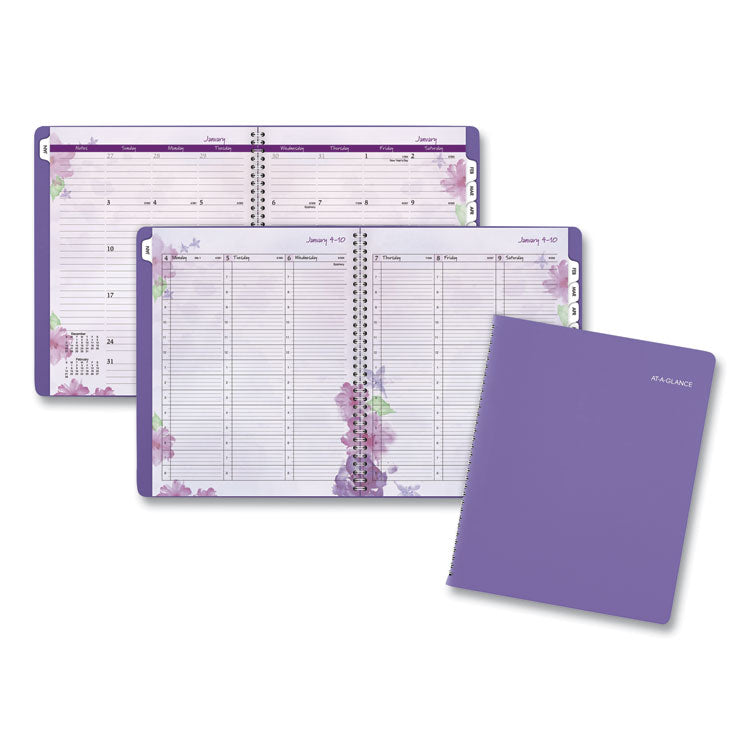 AT-A-GLANCE Beautiful Day Weekly/Monthly Planner, Vertical-Column Format, 11 x 8.5, Purple Cover, 13-Month: Jan 2026 to Jan 2027 (AAG938P905) Each