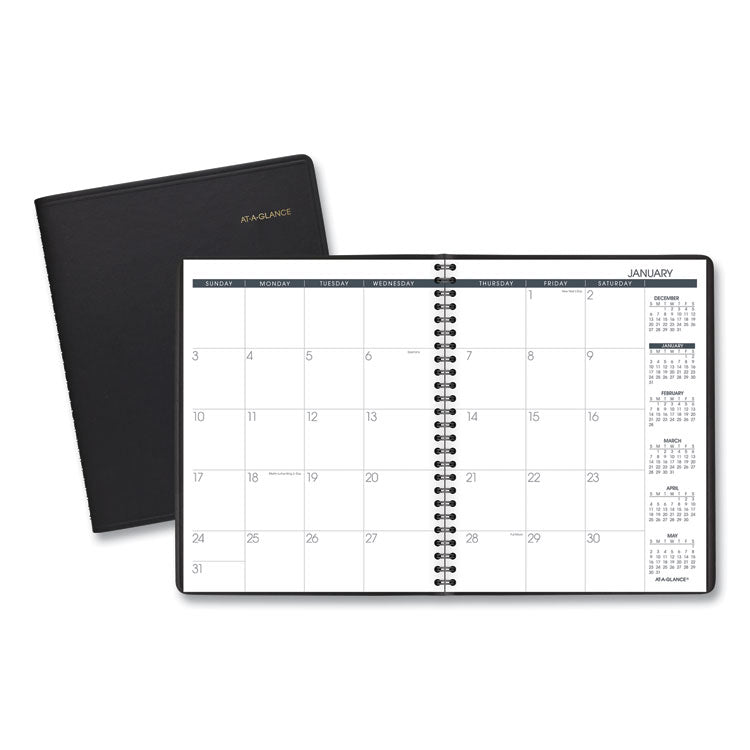 AT-A-GLANCE Monthly Planner, 8.75 x 7, Black Cover, 12-Month (Jan to Dec): 2026 (AAG7012005) Each