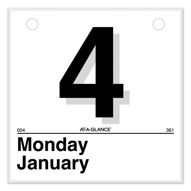 AT-A-GLANCE Today Is Daily Wall Calendar Refill, 6 x 6, White Sheets, 12-Month (Jan to Dec): 2026 (AAGK150) Each