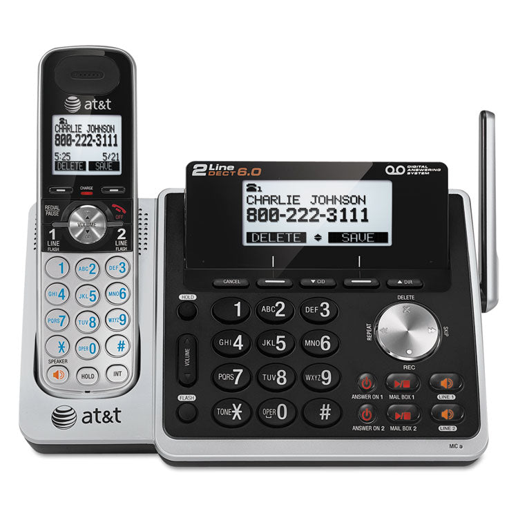 AT&T TL88102 Cordless Digital Answering System, Base and Handset (ATTTL88102) Each