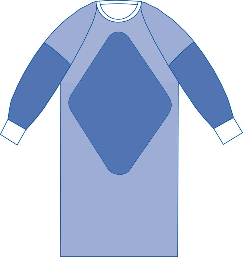 Aurora Fabric-Reinforced Gown with Raglan Sleeves, Sterile, Size XL, 1 EA (DYNJP2805H) Each
