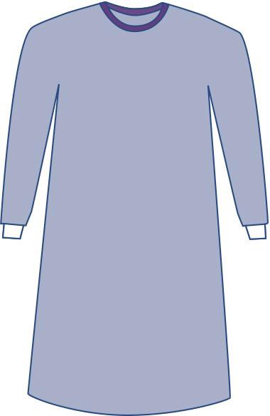 Aurora Nonreinforced Gown with Set-In Sleeves, Size S, 1 EA (DYNJP2715H) Each