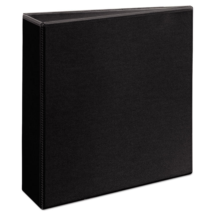 Avery Durable View Binder with DuraHinge and EZD Rings, 3 Rings, 3" Capacity, 11 x 8.5, Black, (9700) (AVE09700) Each