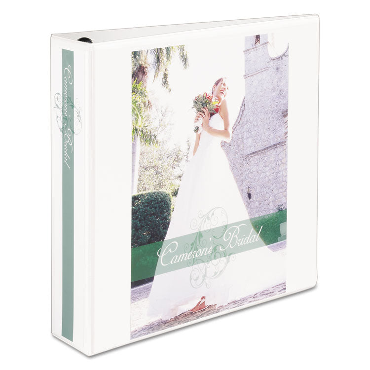 Avery® Heavy-Duty View Binder with DuraHinge, One Touch EZD Rings and Extra-Wide Cover, 3 Rings, 2" Capacity, 11 x 8.5, White (AVE01320) Each