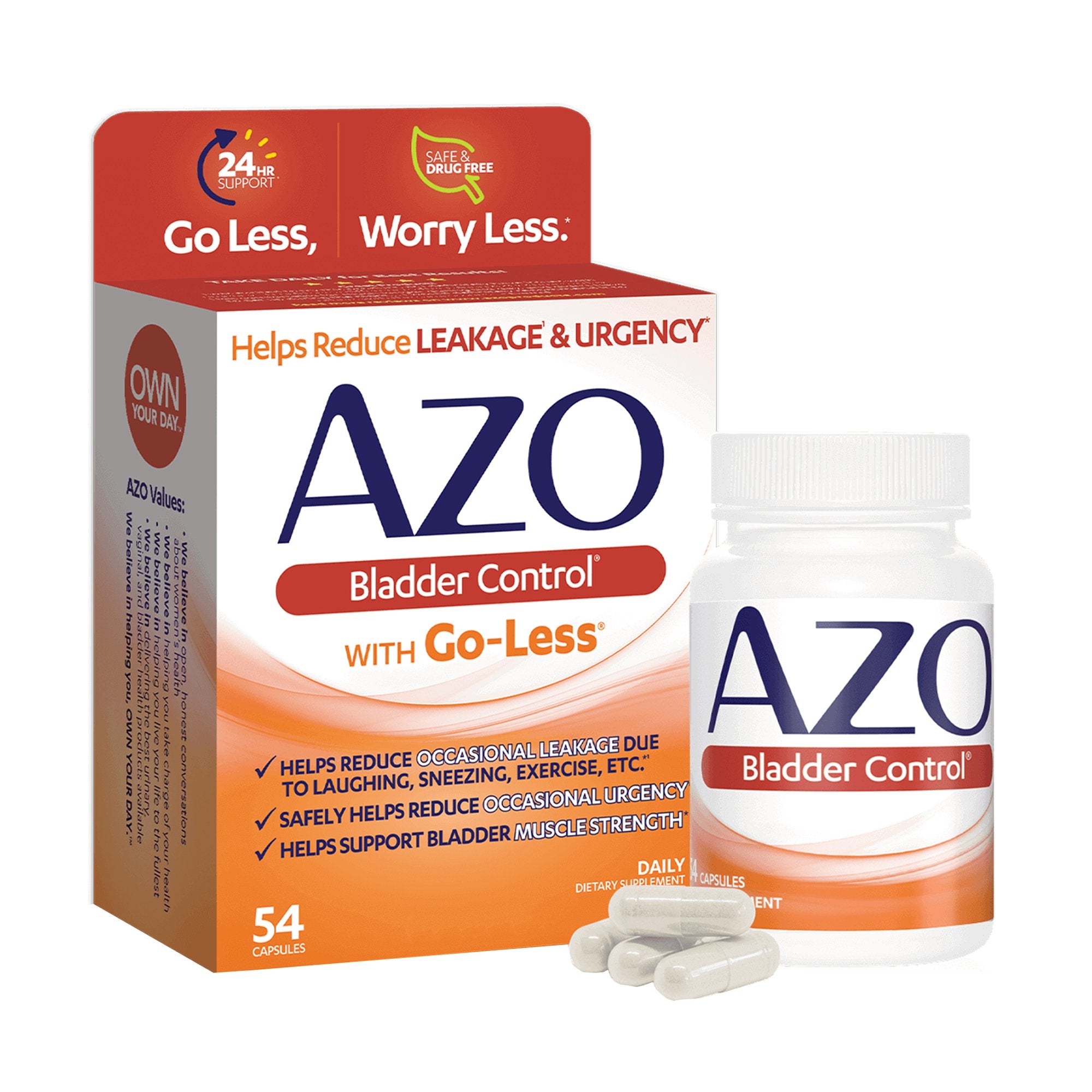 AZO Urinary Pain Relief Pumpkin Seed / Soy Germ Extracts Capsule 54 per Box (1065923_BX) 1/BX