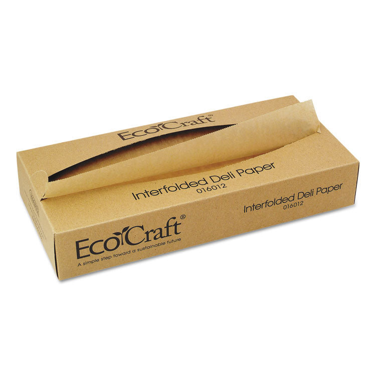 Bagcraft EcoCraft Interfolded Soy Wax Deli Sheets, 12 x 10.75, 500/Box, 12 Boxes/Carton (BGC016012) 12 Packs of 500