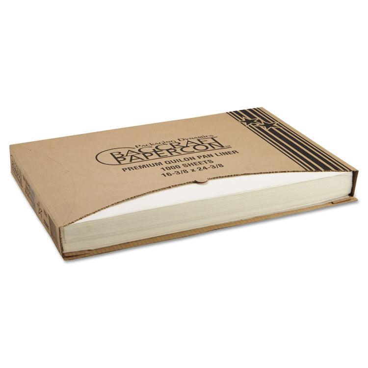 Bagcraft Grease-Proof Quilon Pan Liners, 16.38 x 24.38, White, 1,000 Sheets/Carton (BGC030001) Case of 1000