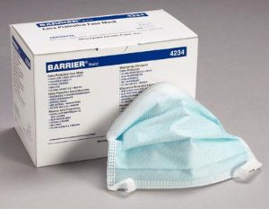 Barrier Extra Protection Surgical Mask Anti-fog ASTM Level 3 Tie Closure One Size Fits Most (815487_BX) 50/BX