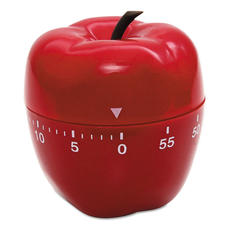 Baumgartens Shaped Timer, 4" Diameter x 4"h, Red Apple (BAU77042) Each