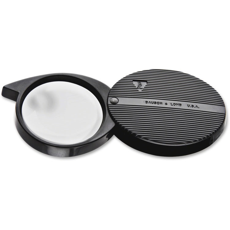 Bausch   Lomb 4X Folded Pocket Magnifier, Round, 36mm Lens (BAL812354) Each