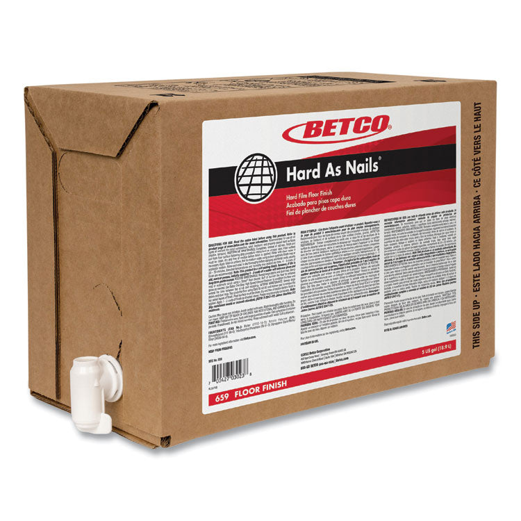 Betco Hard as Nails Floor Finish, 5 gal Bag-in-Box (BET659B500) Each