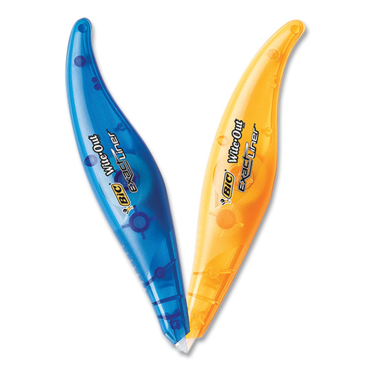 BIC Wite-Out Brand Exact Liner Correction Tape, Non-Refillable, 0.2" x 236", 4/Pack (BICWOELP418) Pack of 4