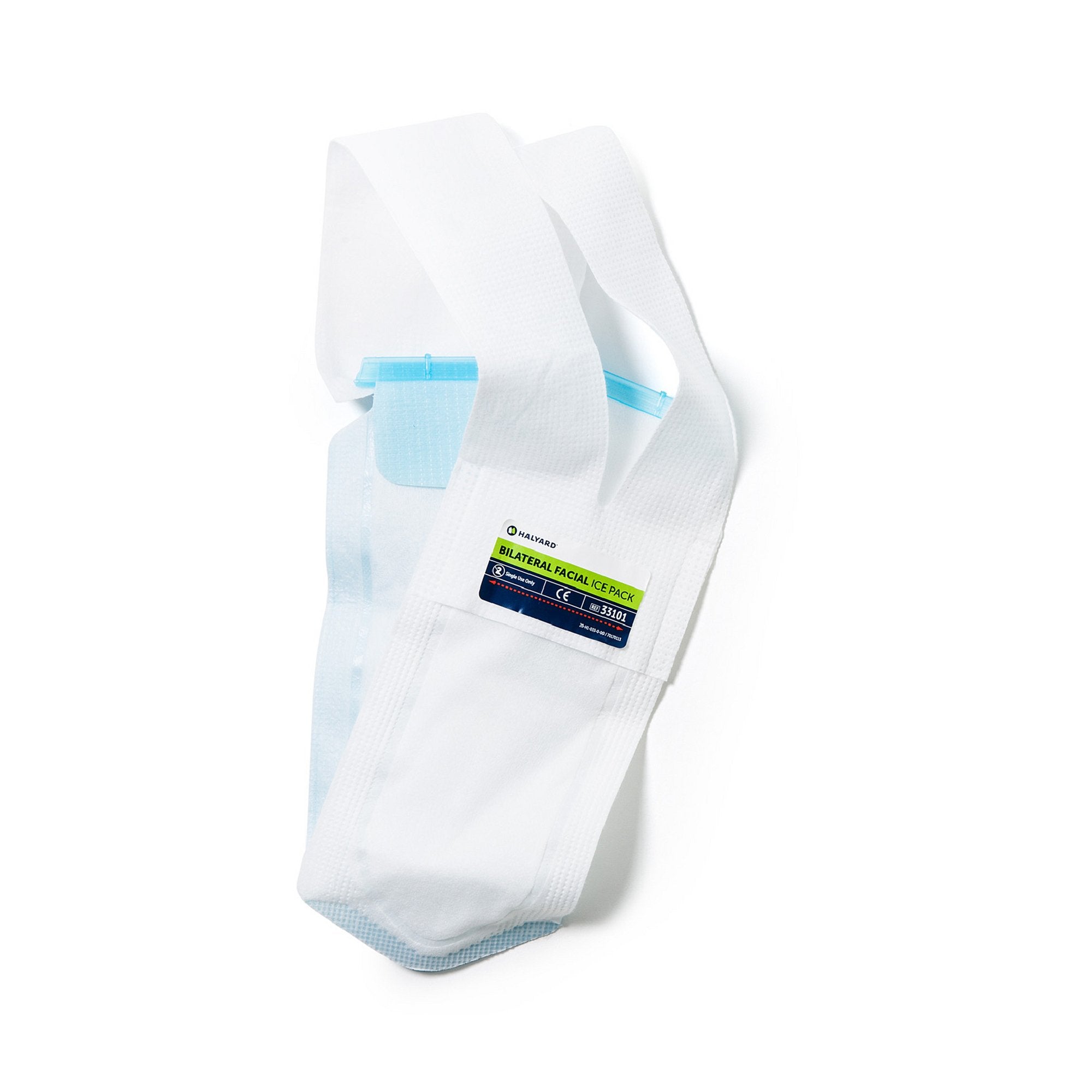 Bilateral Ice Bag Facial One Size Fits Most 5 X 12 Inch Polyester / Polyethylene / Polypropylene / Polyurethane / Spandex / Adhesive / Aluminum Reusable (233637_EA) 1/EA