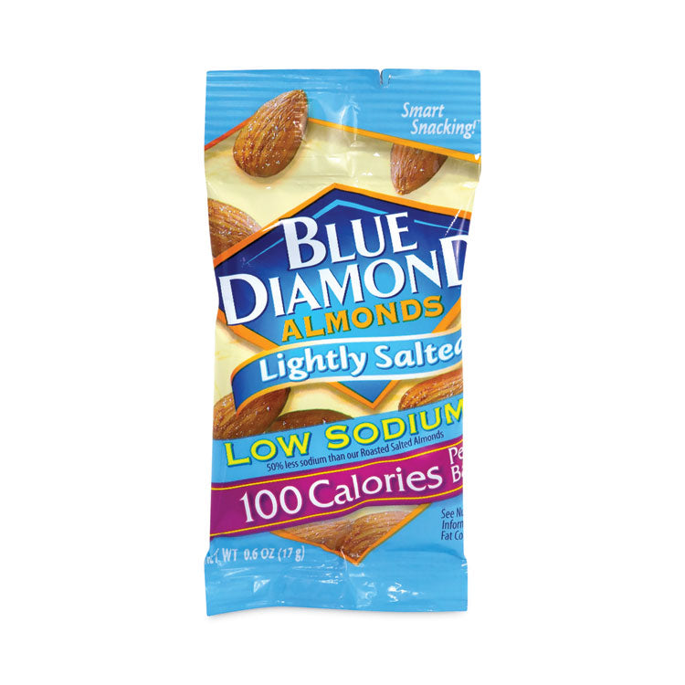 Blue Diamond Low Sodium Lightly Salted Almonds, 1.5 oz Bag, 42 Bags/Carton, Ships in 1-3 Business Days (GRR22000795) Each