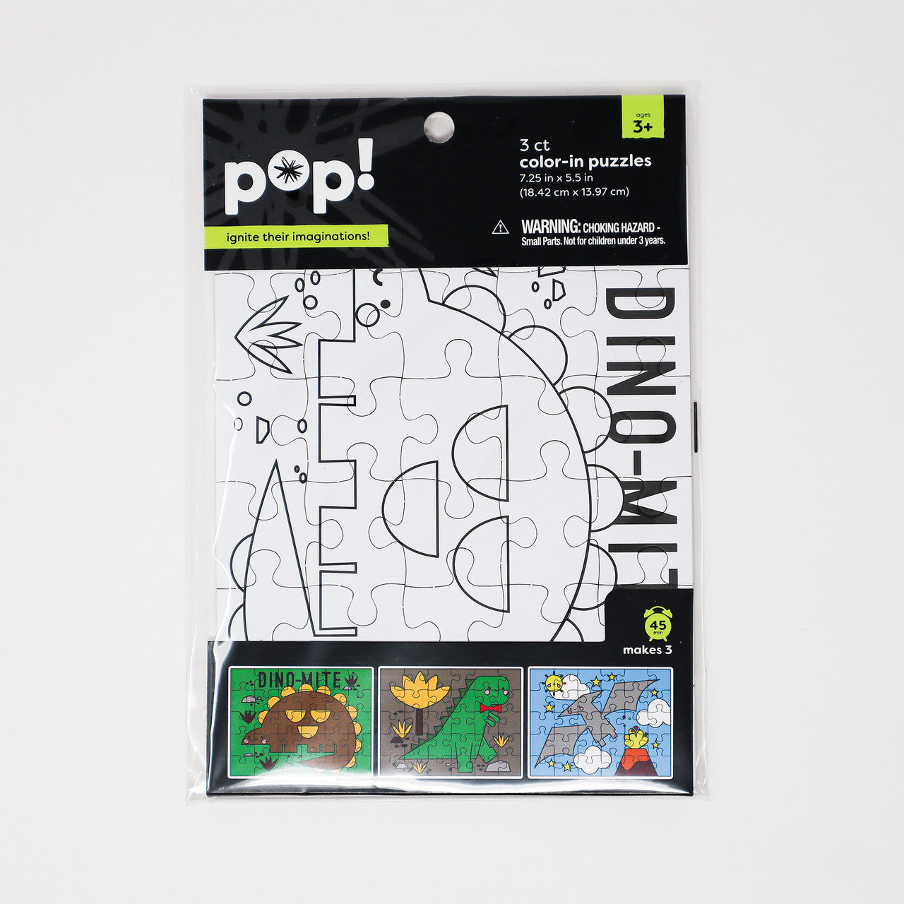 ACTIVITY PUZZLES DINO 3PK