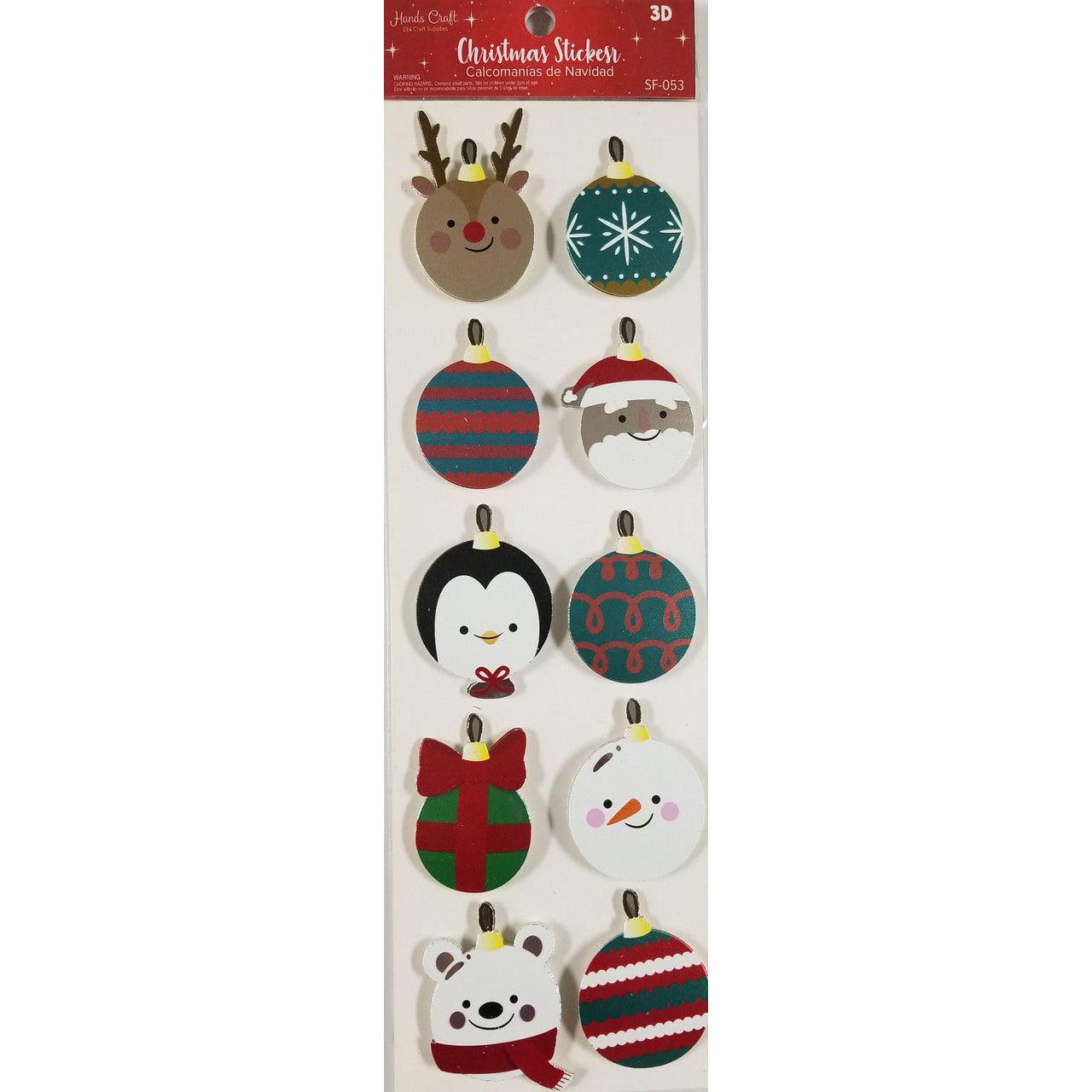 ANIMAL ORNAMENT 3D STICKER 10 PC