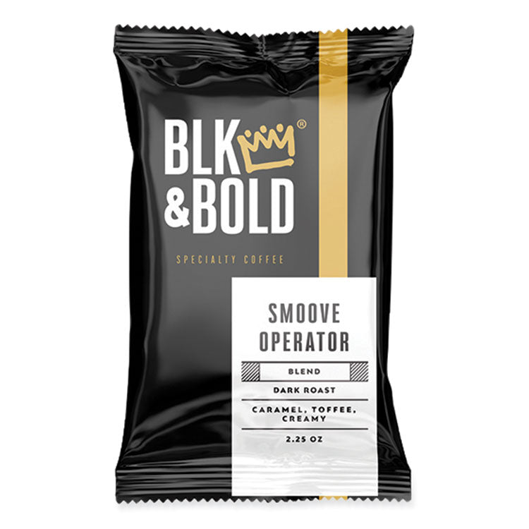 BLK & Bold Smoove Operator Coffee Fraction Packs, 2.25 oz, 42/Carton (BKD802305) Case of 42