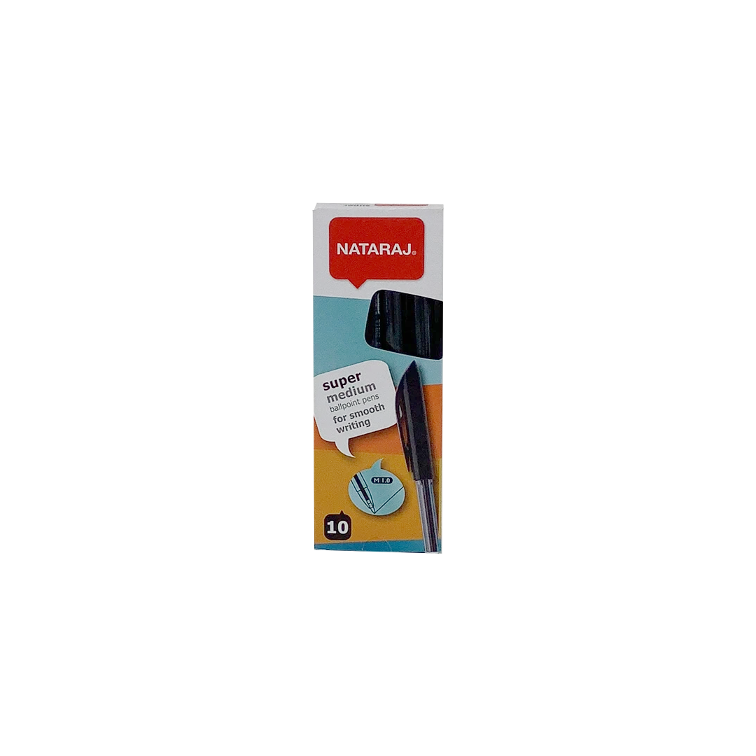 BOL NATARAJ SUPER MED BLK 10 CJ 1.0M