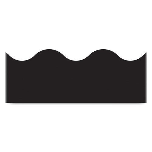 BORDER BLACK SOLID SCALLOPED