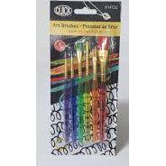 BRUSH PLASTIC HANDLE PQ. 6
