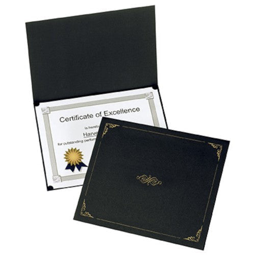 CERTIFICATE HOLDER BLACK LETTER PQ.5