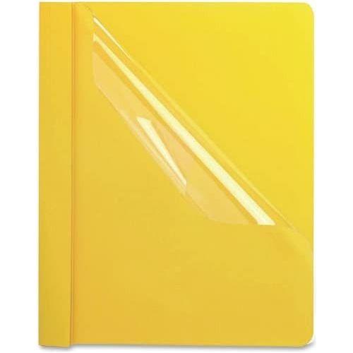 CLEAR WINDOW REPORT COVER YELLOW BOX/25