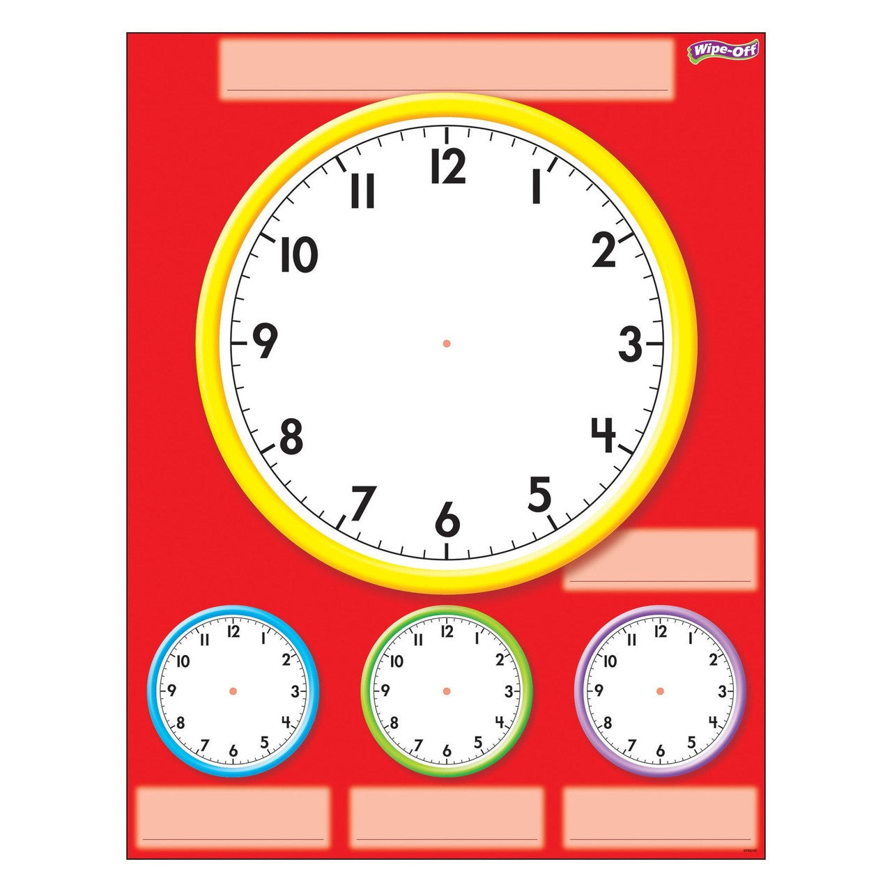 CLOCKS WIPE OFF CHART