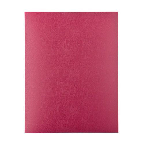 COVER LEATHER GRAIN BURGUNDY 17M DOBLE 100 PC