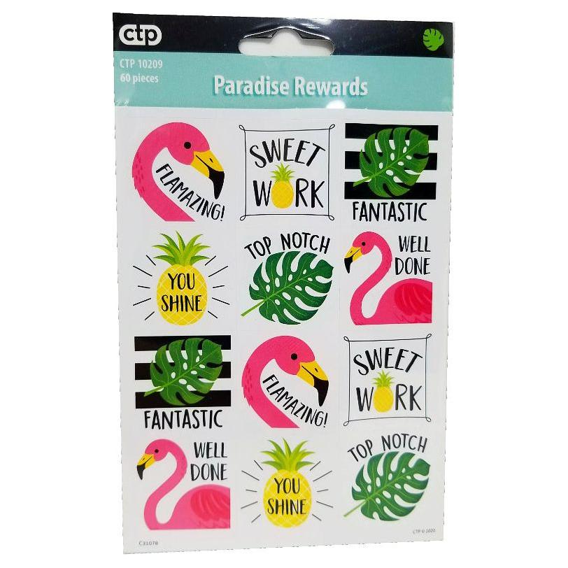 PALM PARADISE REWARDS STICKERS 60 STICKERS