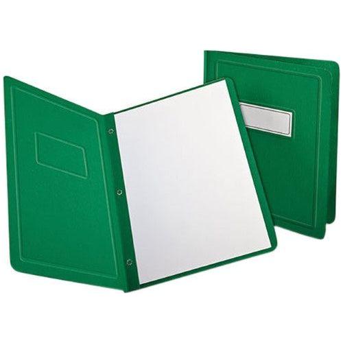 PAPER REPORT COVER W/CLIP LETTER LT. GREEN BOX/25