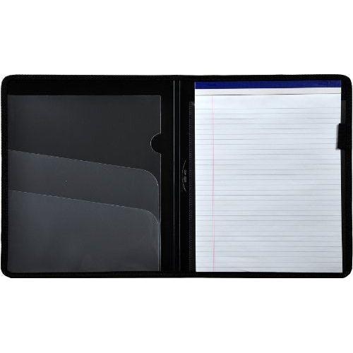 PLASTIC PADFOLIO WITH PAD BLACK