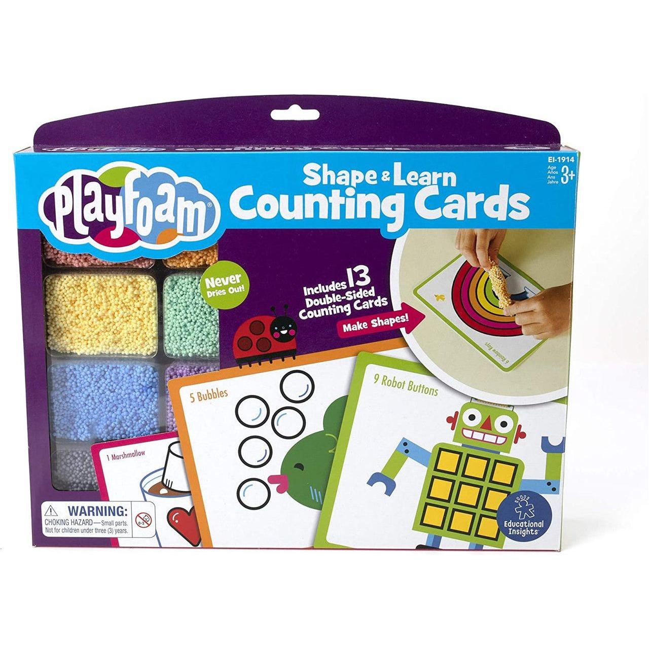 PLAYFOAM SHAPE & LEARN COUNTING CARDS