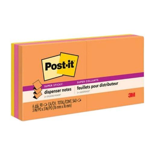 POP UP NOTE SUPER STICKY 3 X 3 ASST