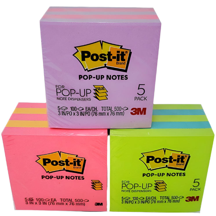 POST IT POP-UP NOTES 3 X 3