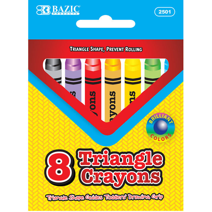 PREMIUM JUMBO TRIANGLE CRAYONS PQ.8