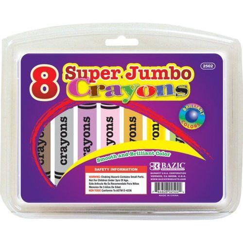 PREMIUM SUPER JUMBO TRIANGLE BRIGHT CRAYONS PQ.6