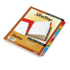 PRINTABLE INDEX DIVIDER A-Z MULTICOLOR LETTER