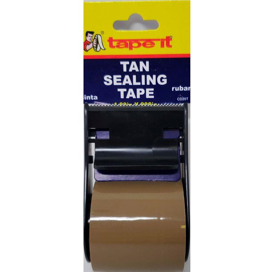 SEALING TAPE TAN 2" W/DISPENSER