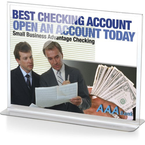 SIGN HOLDER STAND-UP HORIZONTAL 8.5 " X 11"