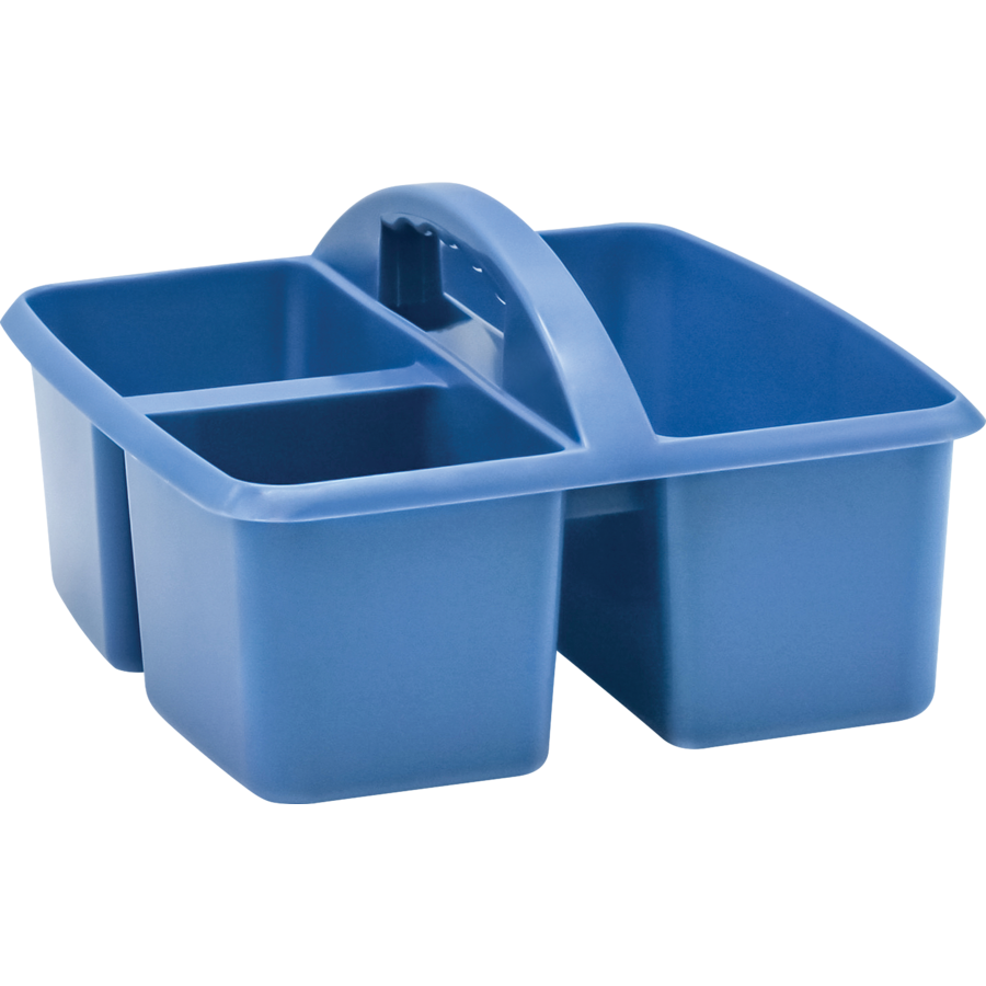 SLATE BLUE PLASTIC STORAGE CADDY
