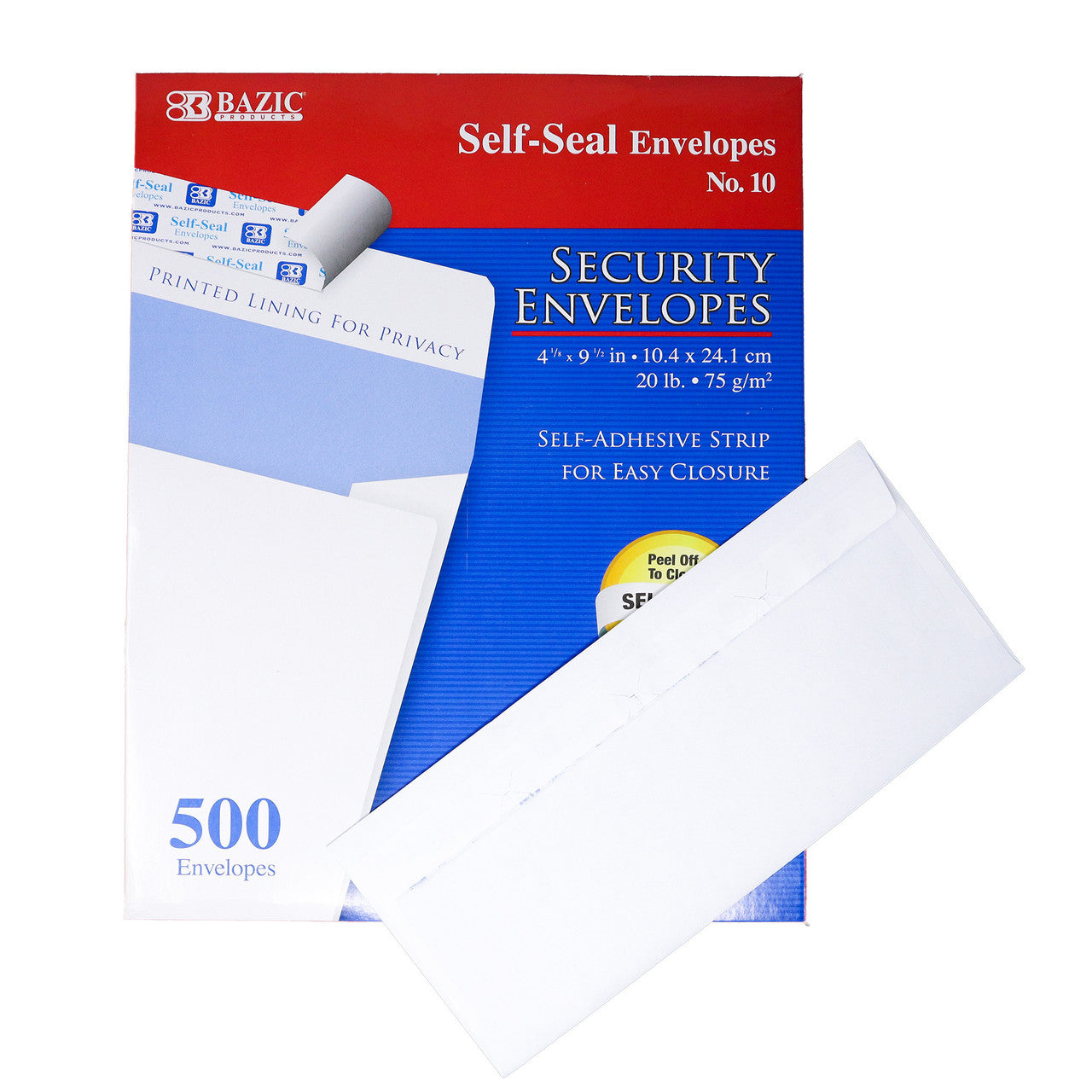 SOBRE PEEL & SEAL #10 SECURITY CJ.500