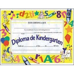 SPANISH KINDERGARTEN DIPLOMA