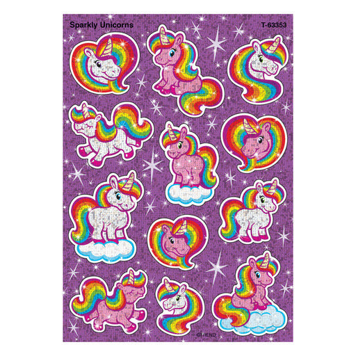 SPARKLY UNICORNS STICKERS 24 STICKERS