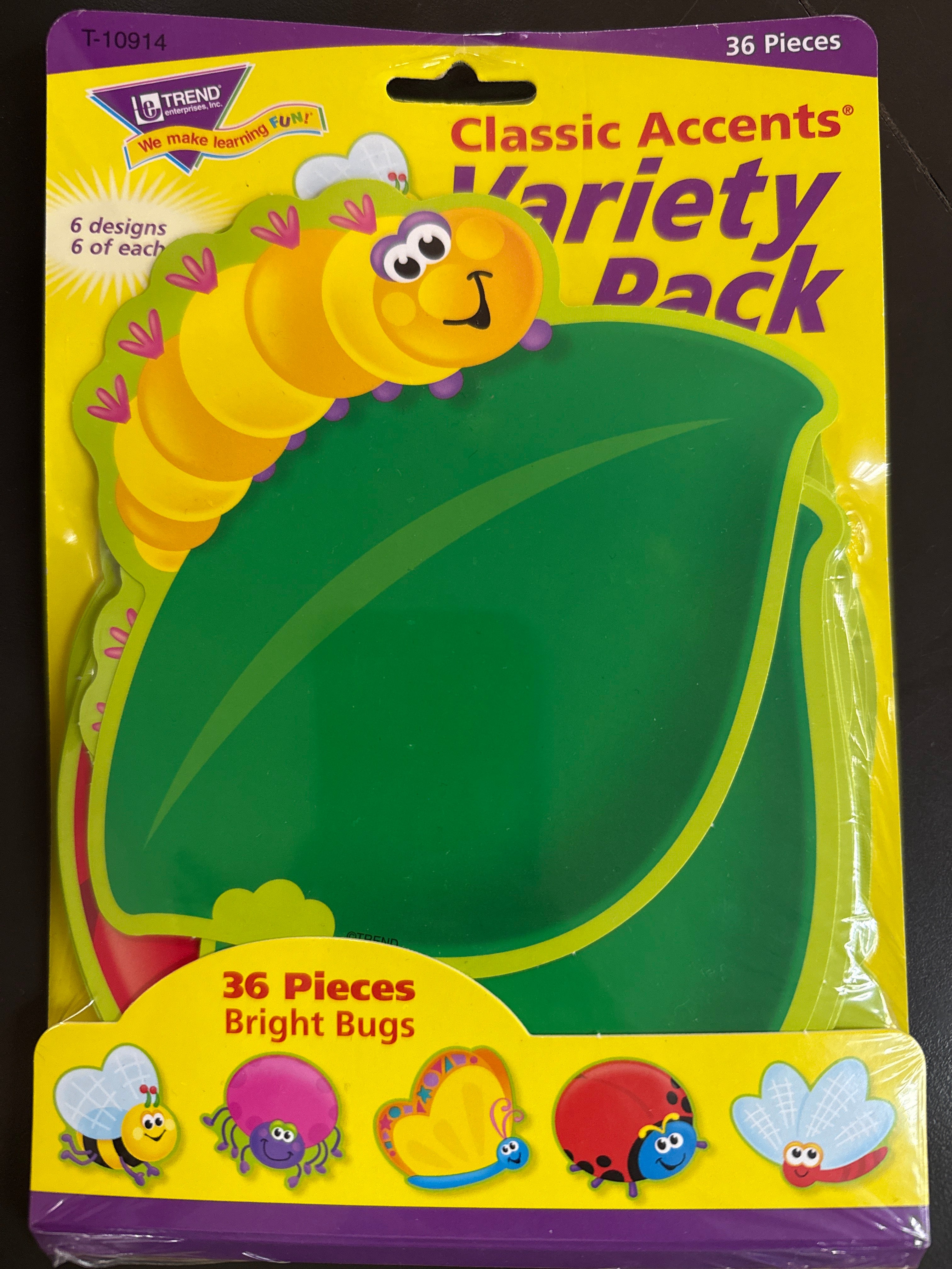 TRE BRIGHT BUGS VARIETY ACCENTS (PQ.36) #T10914