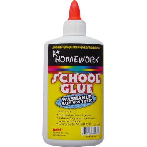 WHITE SCHOOL GLUE 8 OZ