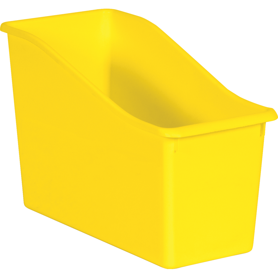 YELLOW PLASTIC BOOK BIN