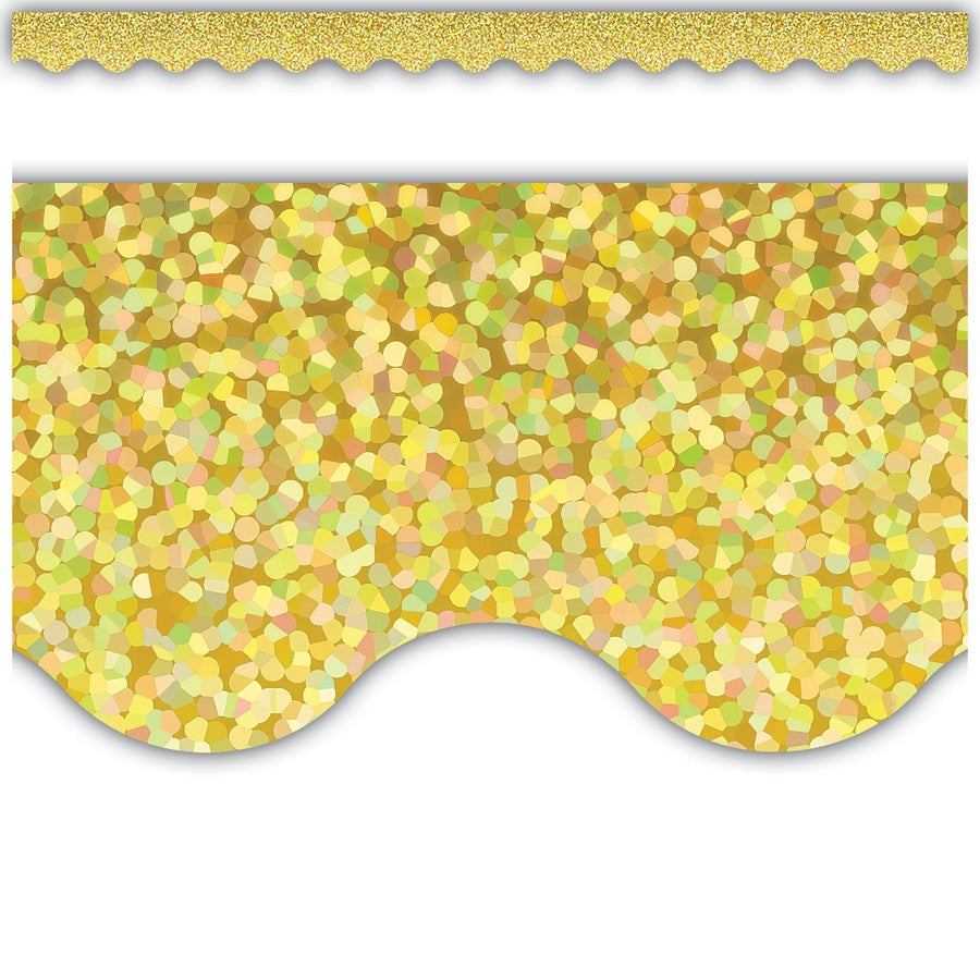 YELLOW SPARKLE BORDER